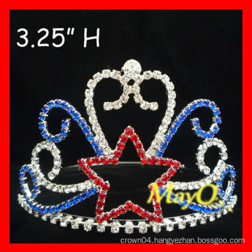 Small Rhinestone Star pageant tiara crown for kids